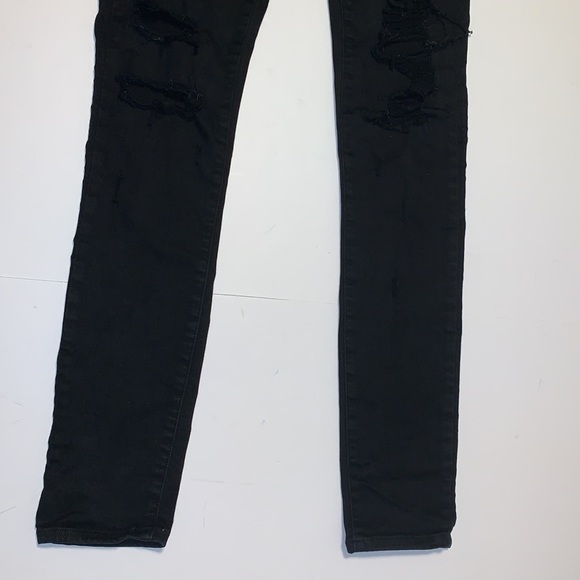 Agolde “Sophie” Black Distressed Skinnies - Women’s Size 27 - Picture 5 of 10